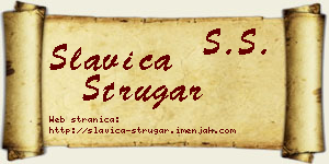 Slavica Strugar vizit kartica